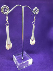 Cowrie Seashell Earrings Made with Silver Wire - Continent Clothing 