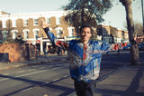 Dashiki Bomber Jacket in Blue African Print - Continent Clothing
