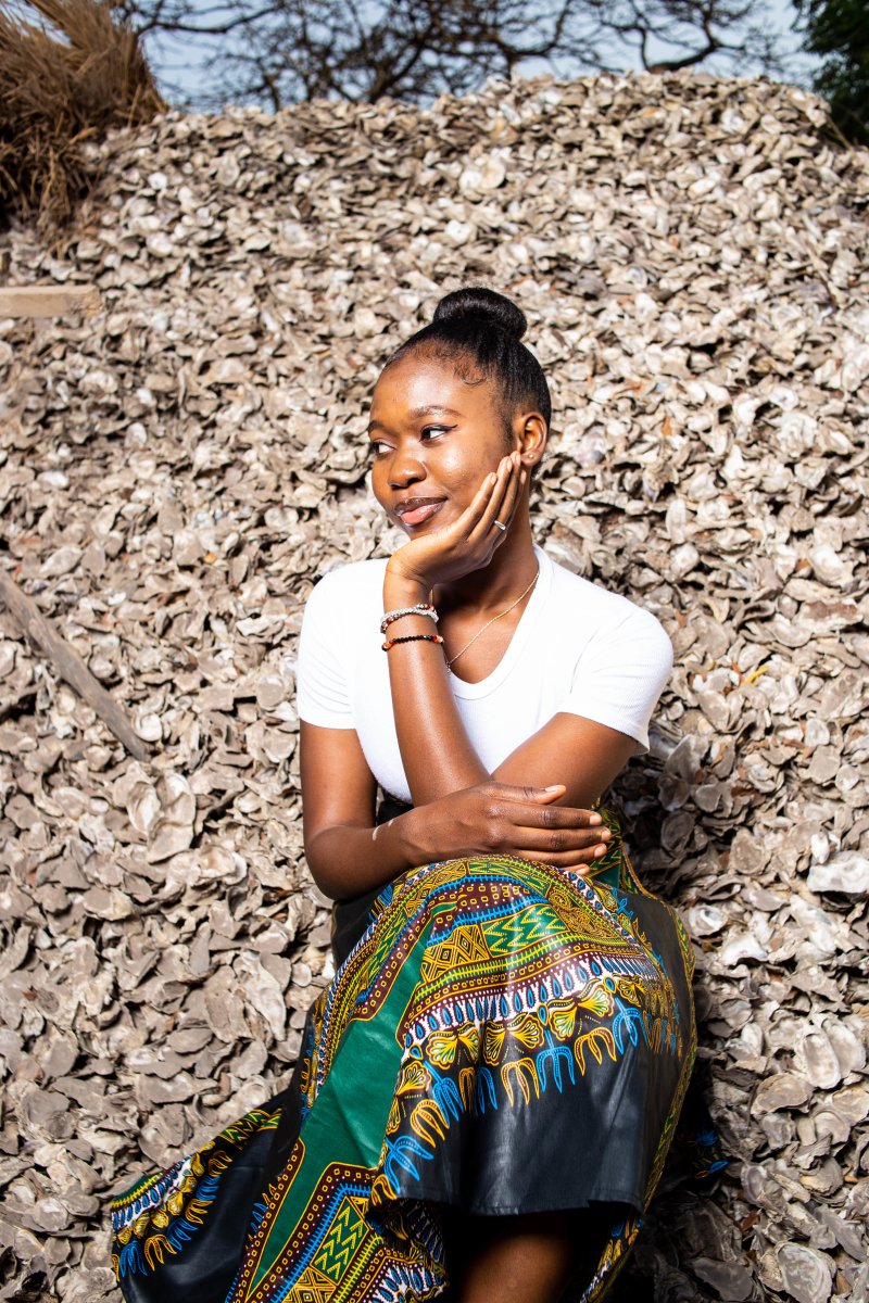 Dashiki Skirt In Black - The Continent Clothing