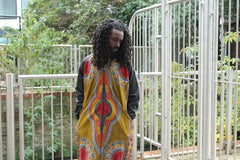 Dashiki Winter Trench Coat In Brown - Continent Clothing
