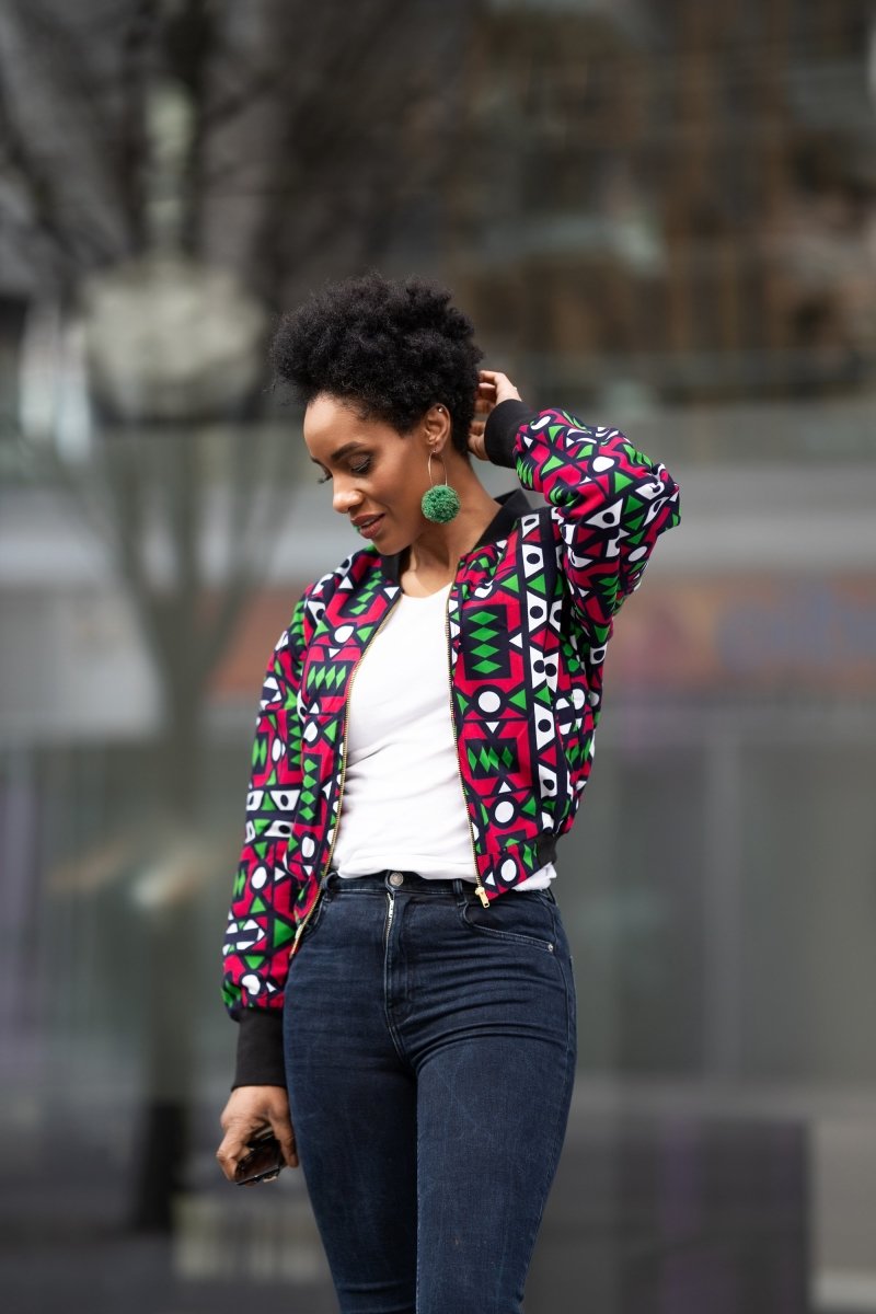 Festival Bomber Jacket In Electric Pink - The Continent Clothing