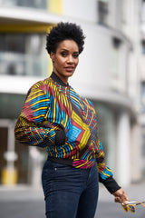 Festival Bomber Jacket In Red Wow - The Continent Clothing