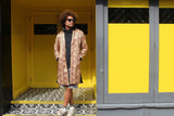 Festival Coat in Gold African Print - Continent Clothing