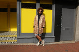Festival Coat in Gold African Print - Continent Clothing