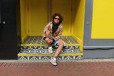 Festival Coat in Gold African Print - Continent Clothing