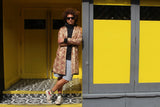 Festival Coat in Gold African Print - Continent Clothing