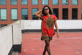 Festival Dress is Red Dashiki - Continent Clothing