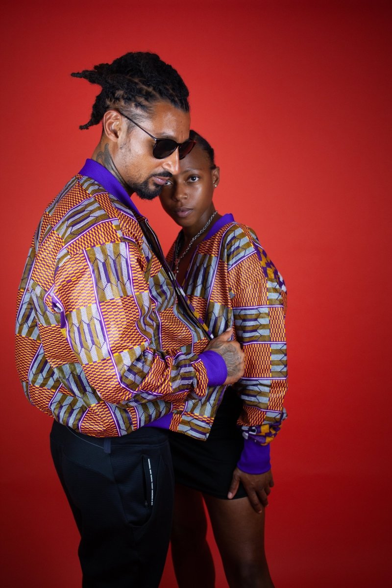 Festival Jacket In Brown Kente - Continent Clothing
