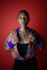 Festival Jacket In Brown Kente - Continent Clothing
