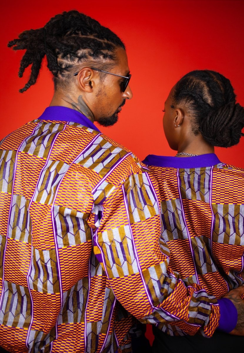 Festival Jacket In Brown Kente - Continent Clothing