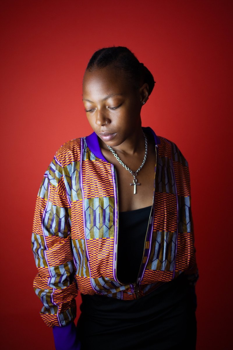 Festival Jacket In Brown Kente - Continent Clothing