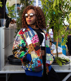 Festival Jacket - Patchwork Bomber Jacket - Continent Clothing
