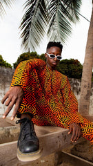 Festival Outfit In Vibrant Orange - The Continent Clothing