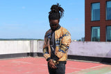 Gold Shiny Festival Jacket in African Print - Continent Clothing