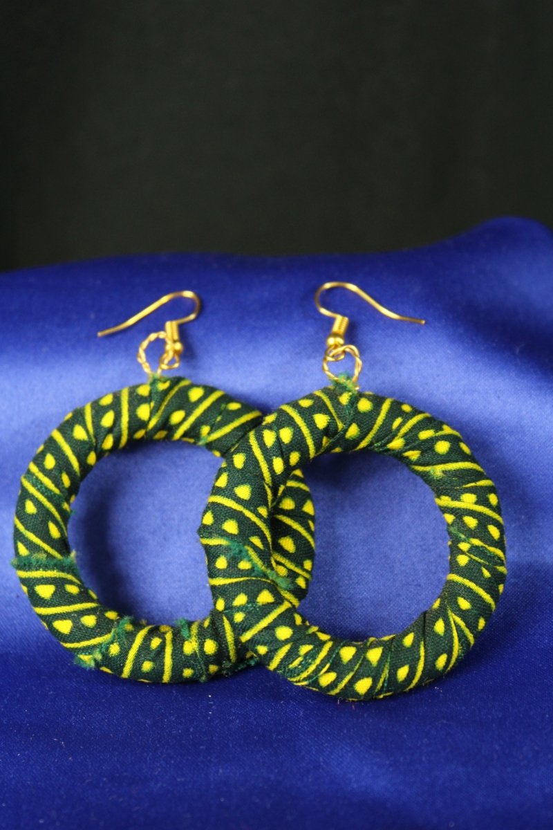 Gorgeous Green African Hoops - Continent Clothing