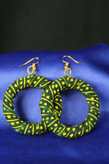 Gorgeous Green African Hoops - Continent Clothing