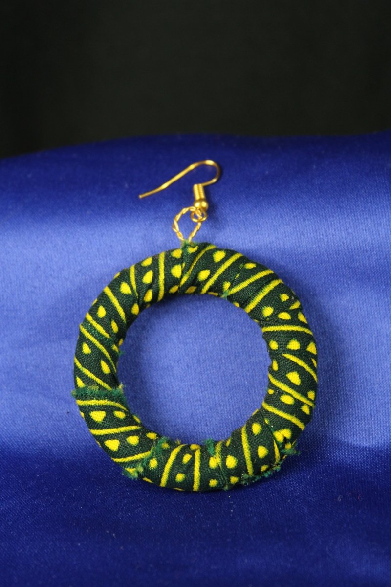 Gorgeous Green African Hoops - Continent Clothing 