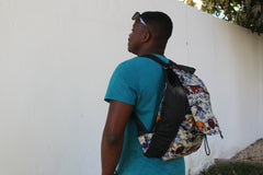 African Print Back Back in White Tribal Print - Continent Clothing