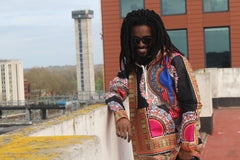 African Oversized Hoodie in Black Dashiki Print - Aztec Festival Hoodie - Continent Clothing