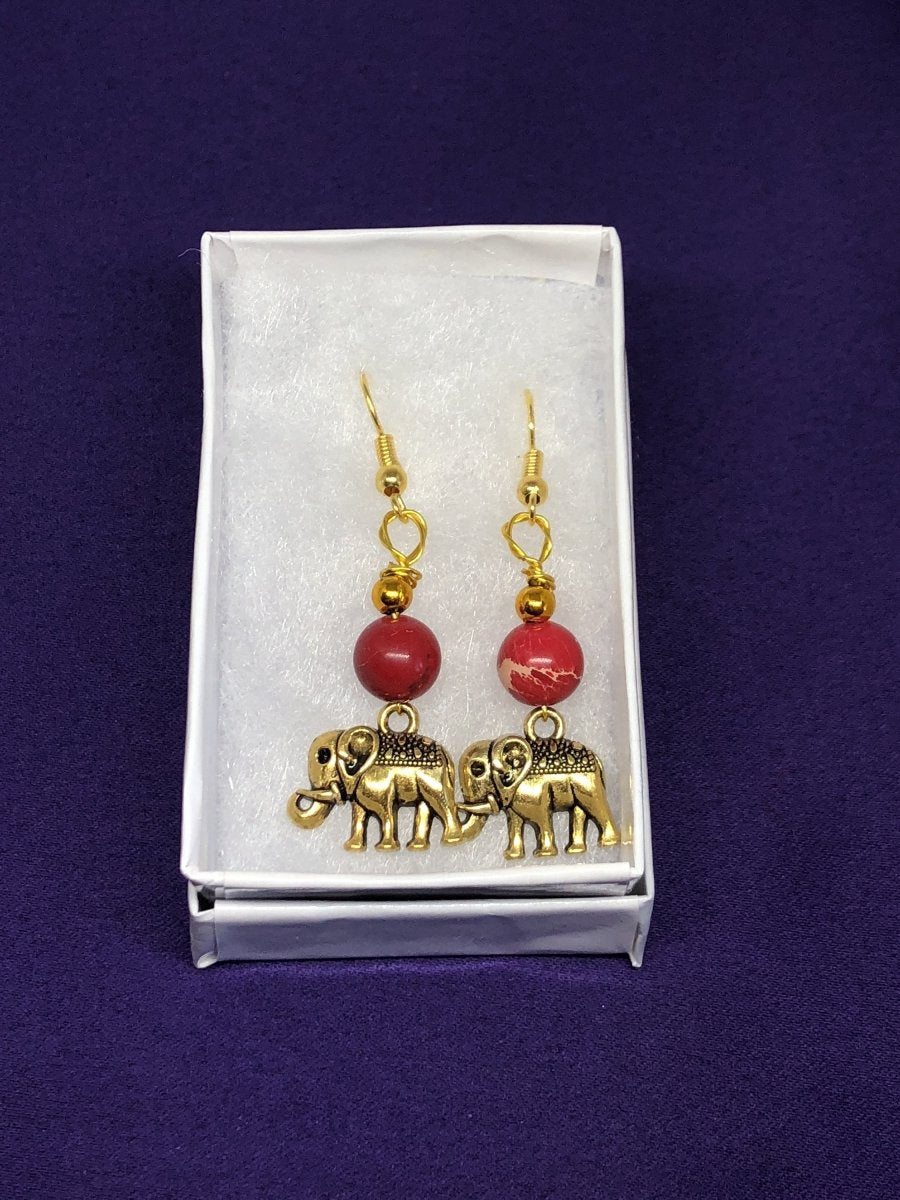 Lucky Elephant Earrings Animal Lover - Continent Clothing