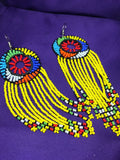 Masai Earrings In Yellow - Continent Clothing 