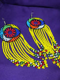 Masai Earrings In Yellow - Continent Clothing