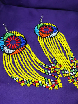Masai Earrings In Yellow