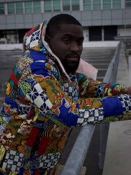 Patchwork Puffer Giacca - Cappotto caldo per l'inverno