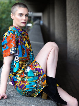Abito per caldaie patchwork - Playsuit Festival