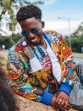 Patchwork Bomber Jacket - Festival Bomber Jacket
