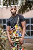 Patchwork Dungarees, African Dungarees in Ankara - Festival Dungarees - Continent Clothing