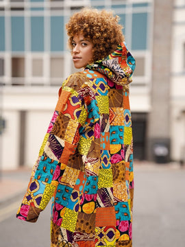 Patchwork Hooded Jacket
