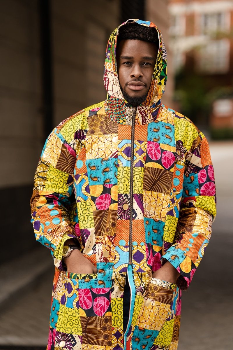 Patchwork Hooded Jacket - Continent Clothing