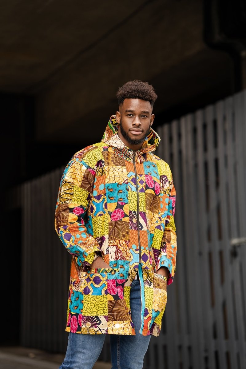 Patchwork Hooded Jacket - Continent Clothing