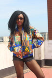 Patchwork Jacket in Ankara - Festival Jacket - Continent Clothing
