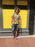 Patchwork Shirt - African Print Shirt - Continent Clothing