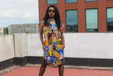 Patchwork Shirt Dress - Crazy Colourful Festival Dress - Continent Clothing