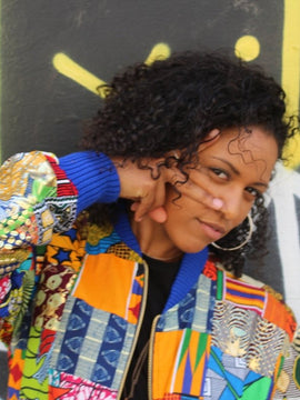 Bomber retrò in patchwork