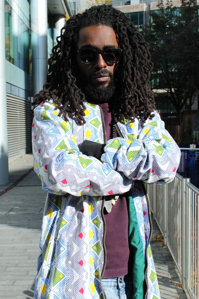 Scribble me Crazy African Winter Trench Coat - Continent Clothing