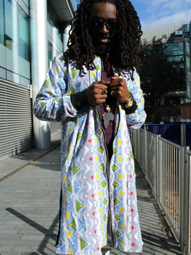 Scribble me Crazy African Summer Trench Coat