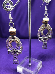 Silver Ankh Hoops - Continent Clothing 