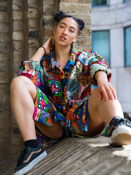 Women's African Patchwork Shirt