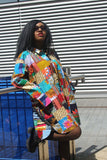 Women's African Shirt - Patchwork Shirt - Continent Clothing