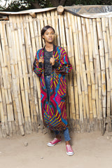 Summer Festival Coat In Wow Print - Continent Clothing 