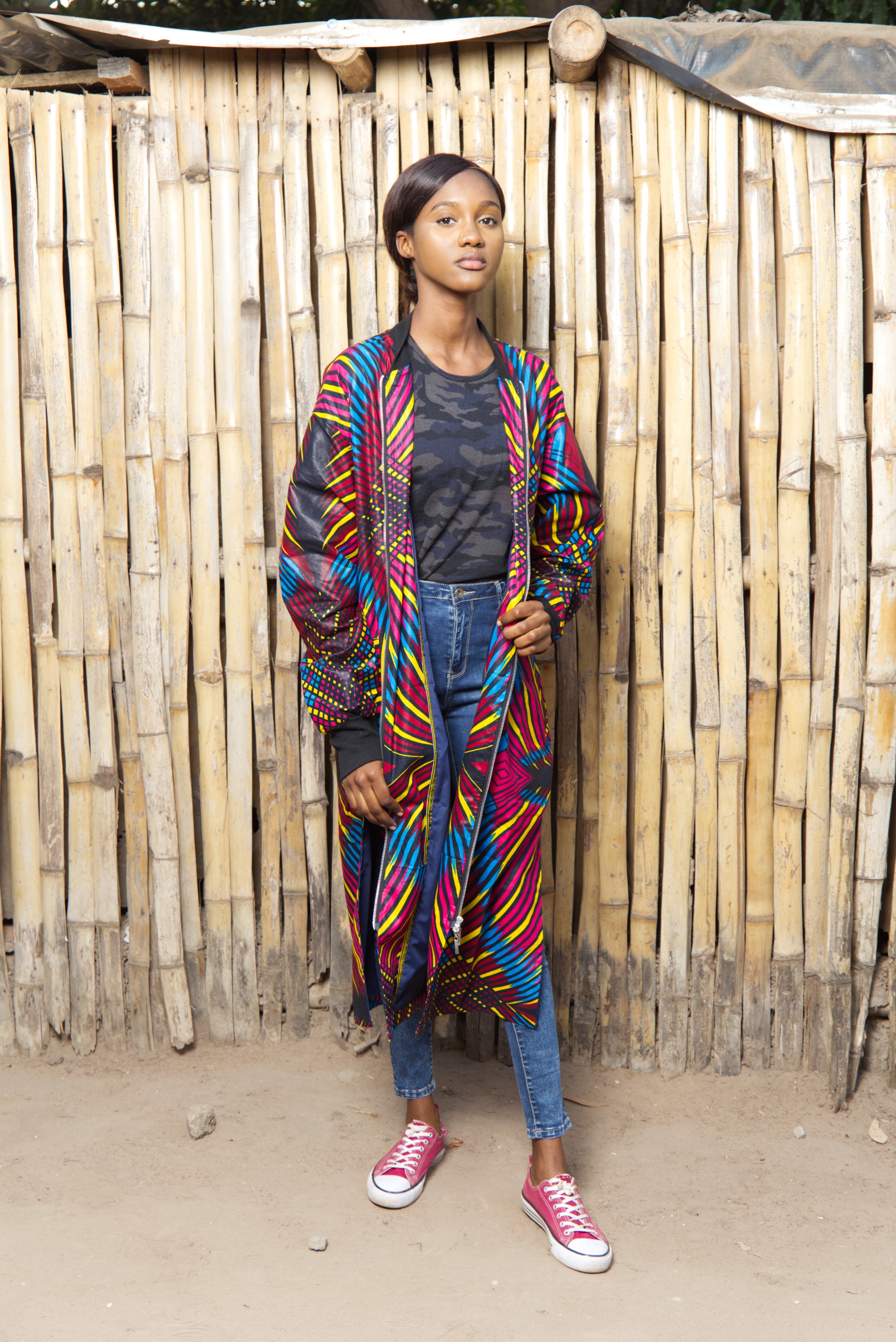 Summer Festival Coat In Wow Print - Continent Clothing 