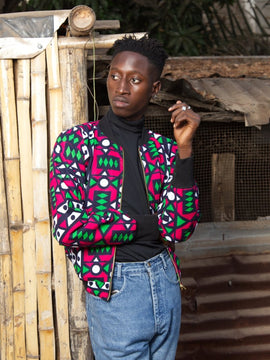 Azul Kent, chaqueta Africana de béisbol.