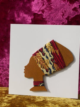 Afrikanische Karte Karte aus recyceltem Holz und umweltfreundlichem Papier