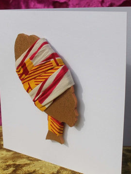 African Card Card Made with Recycled Wood and Eco Friendly Paper