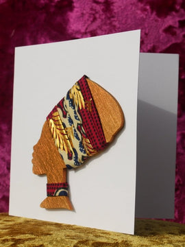 Afrikanische Karte Karte aus recyceltem Holz und umweltfreundlichem Papier