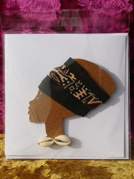 Afrikanische Karte Karte aus recyceltem Holz und umweltfreundlichem Papier